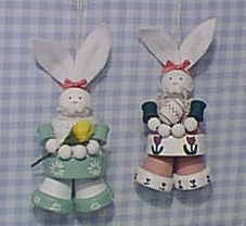 Finished Bunny Ornaments