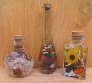 Flowers in Oil - Decorative Bottles