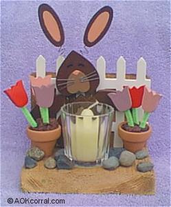 Spring Bunny Candle Holder