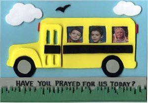 School Bus Prayer Reminder Frame & Magnet