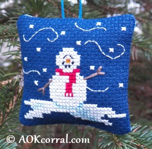 Christmas Snowman Cross Stitch