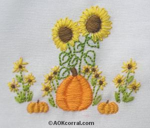 Fall and Thanksgiving Table Linens - Embroidery Patterns