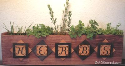 Herb Garden Window Box