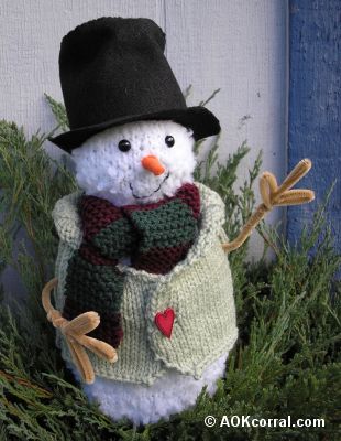 Knitted Snowman Pattern