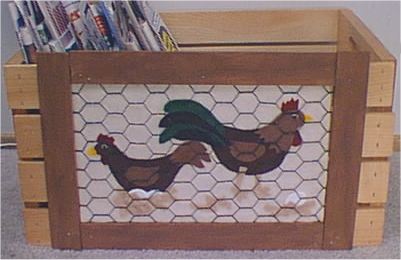 Chicken Coop Window Newspaper Holder