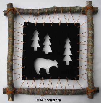 Black Bear Rustic Wall Hanging Project