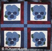 Finished Pansy Quilt