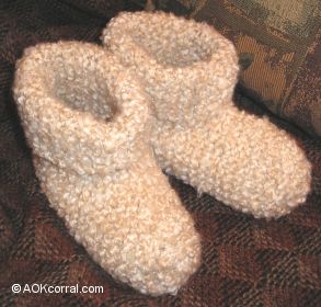 easy knitted slippers