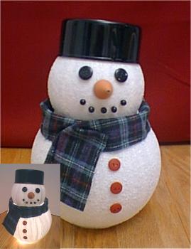 Lighted Snowman