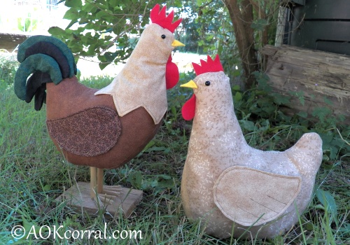 Easter chicken Green rooster Crochet toy chicken stuffed hen
