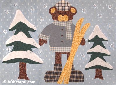 Winter Bear Applique