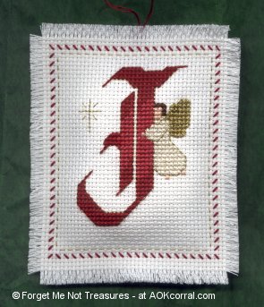 Angels Christmas Ornaments for Cross Stitch