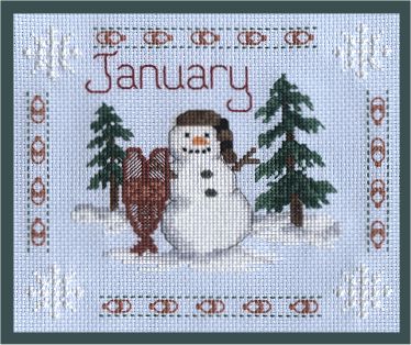 Northwoods Calendar for Cross Stitch